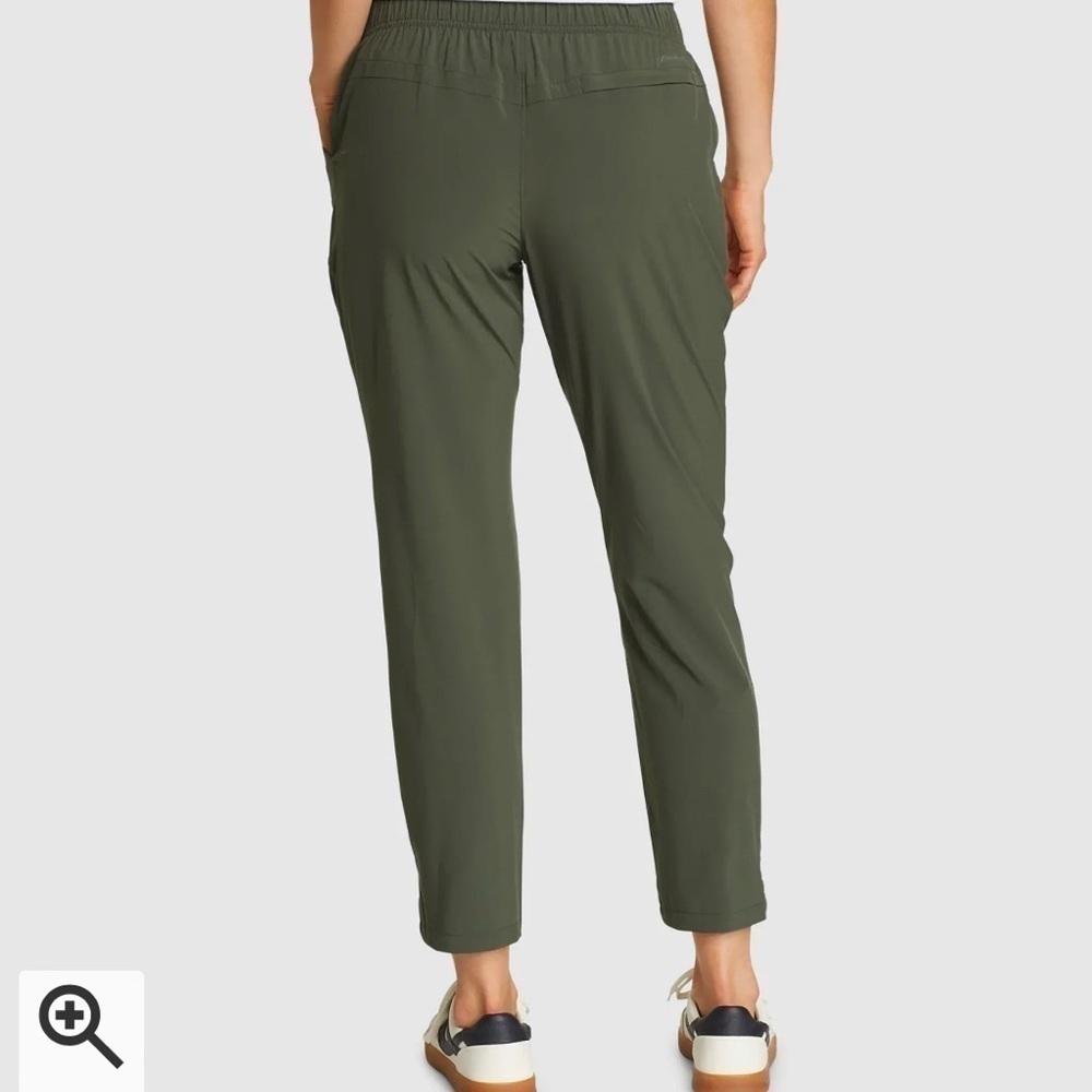 NWT Eddie Bauer Green Women's Departure Ankle Traveler Pants Sz XXL - Picture 7 of 7